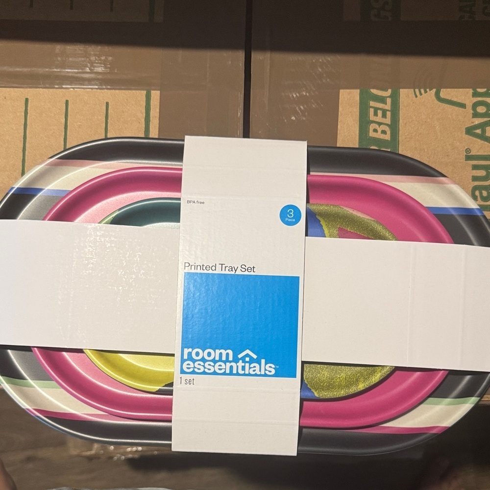 Room Essentials Multicolor Oval Tray Set